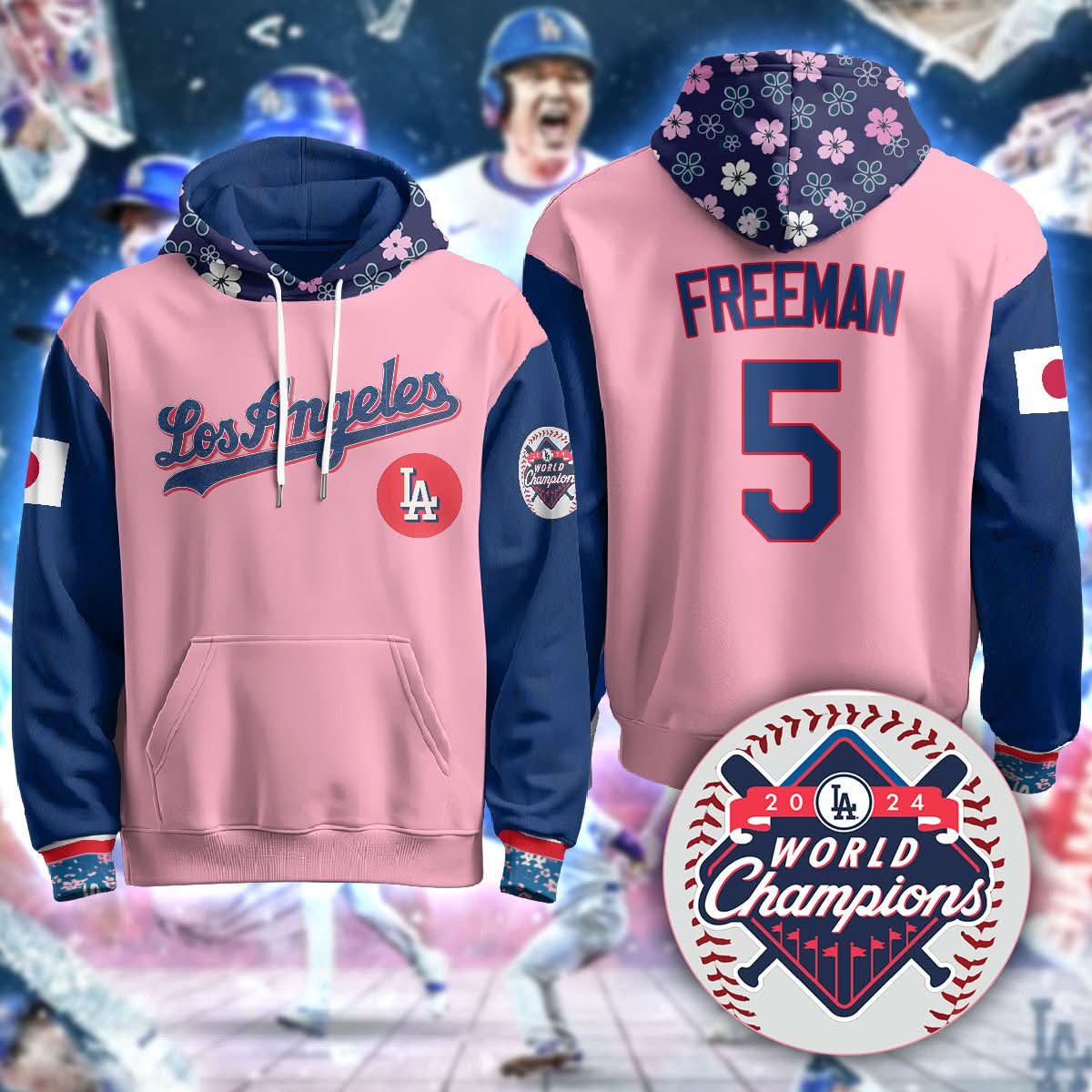 Los Angeles Dodgers Japanese Heritage Night Hoodie - All Stitched