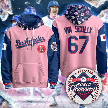 Los Angeles Dodgers Japanese Heritage Night Hoodie - All Stitched