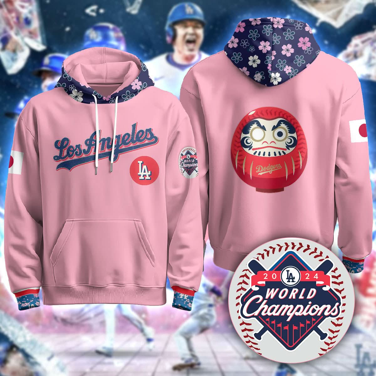 Los Angeles Dodgers Japanese Heritage Night Hoodie - All Stitched