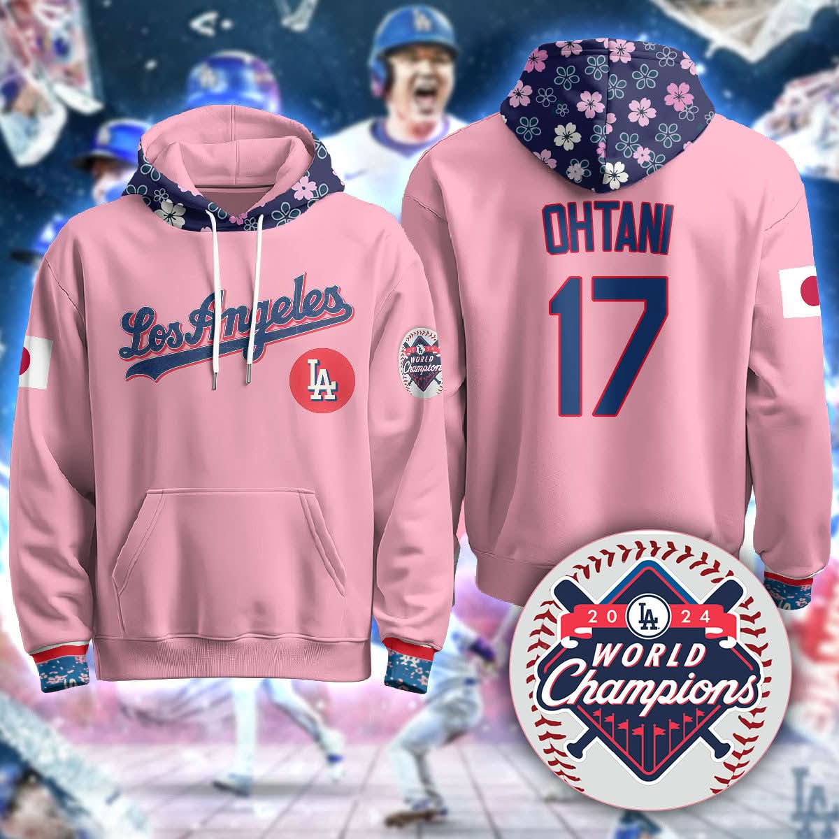 Los Angeles Dodgers Japanese Heritage Night Hoodie - All Stitched