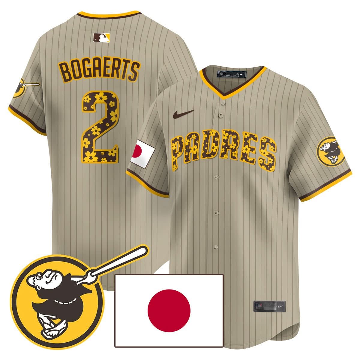 Men's San Diego Padres Japanese Heritage Jersey - All Stitched