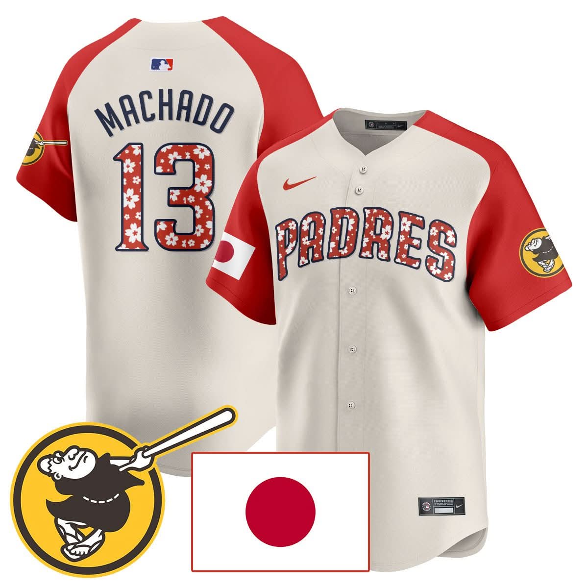 Men's San Diego Padres Japanese Heritage Jersey - All Stitched