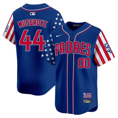 Men's San Diego Padres Independence Day Jersey - All Stitched