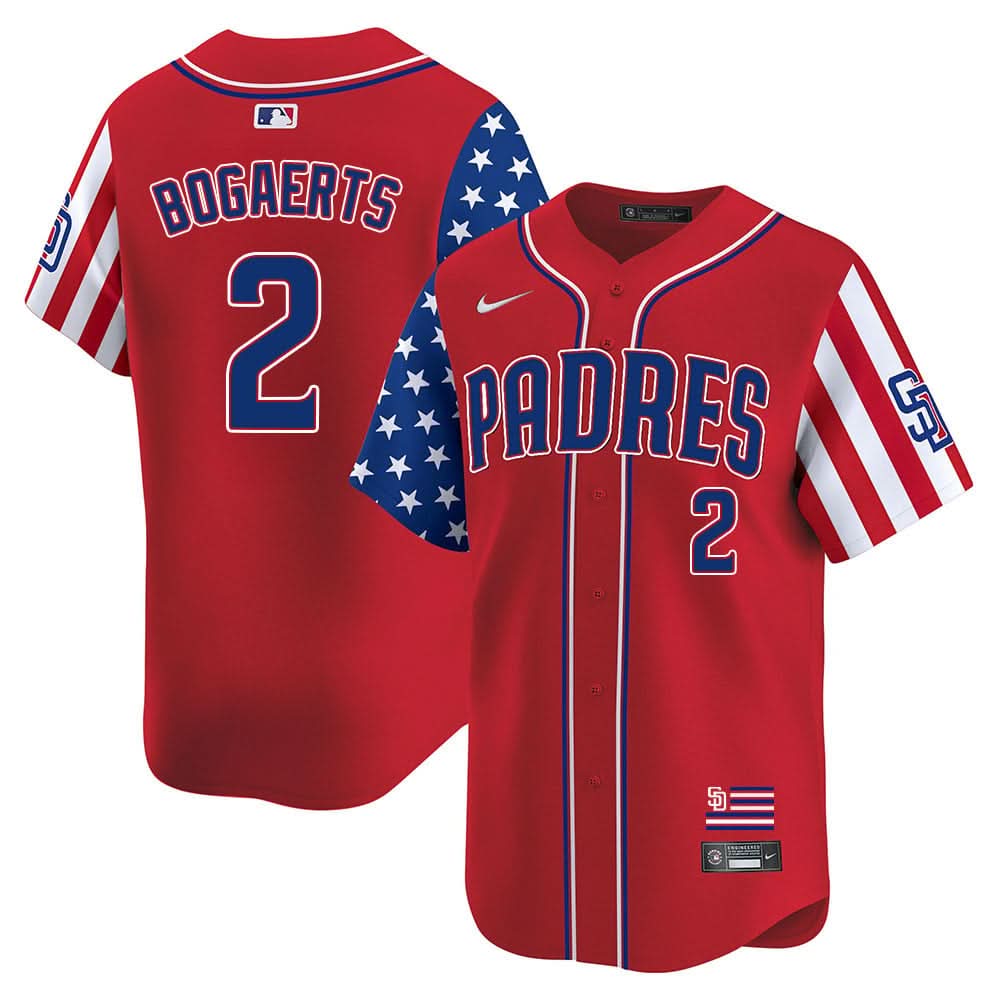 Men's San Diego Padres Independence Day Jersey - All Stitched