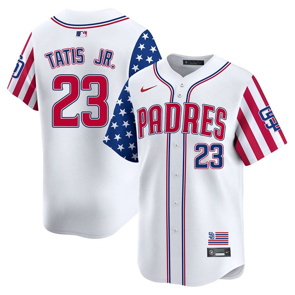 San Diego Padres Independence Day Jersey - All Stitched
