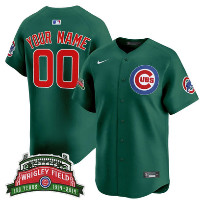 Chicago Cubs Wrigley Field Style Vapor Premier Limited Custom Jersey - All Stitched