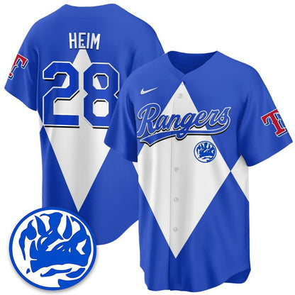 Men's Texas Rangers Power Rangers Limited Jersey - All Stitched