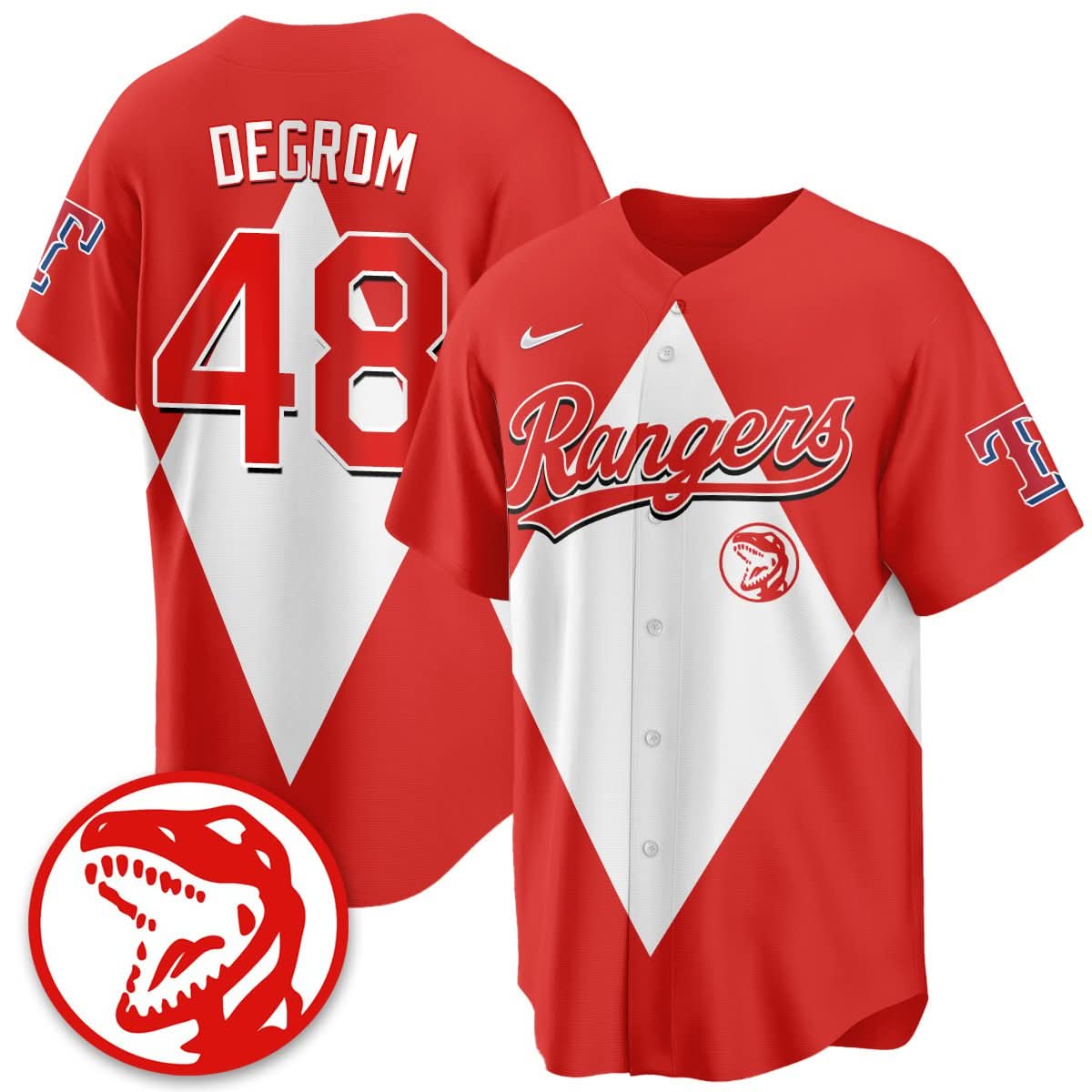 Men's Texas Rangers Power Rangers Limited Jersey - All Stitched