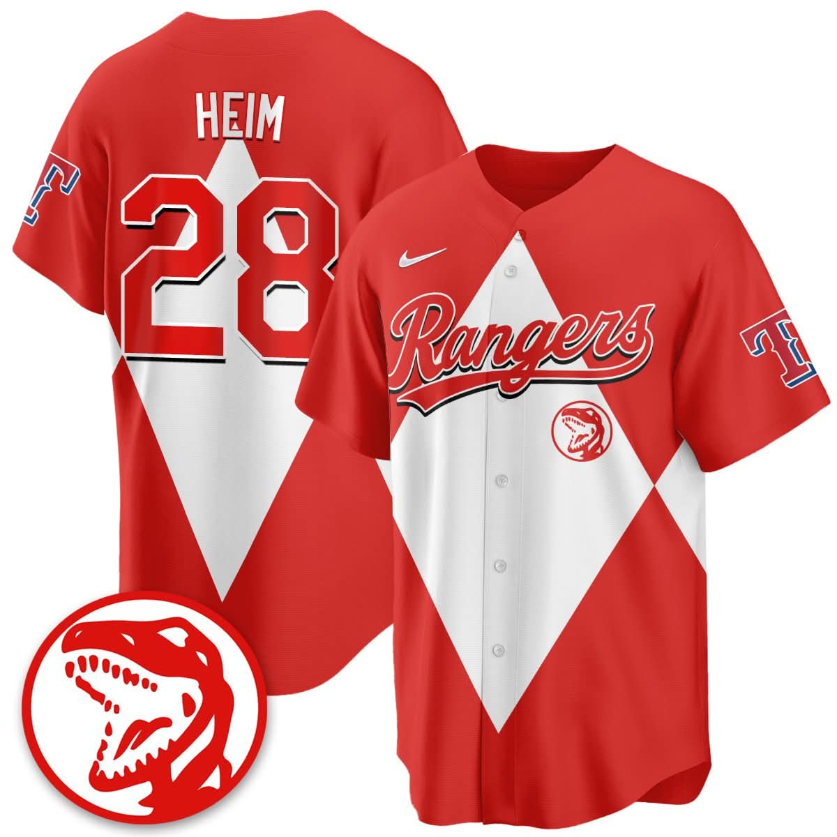 Men's Texas Rangers Power Rangers Limited Jersey - All Stitched