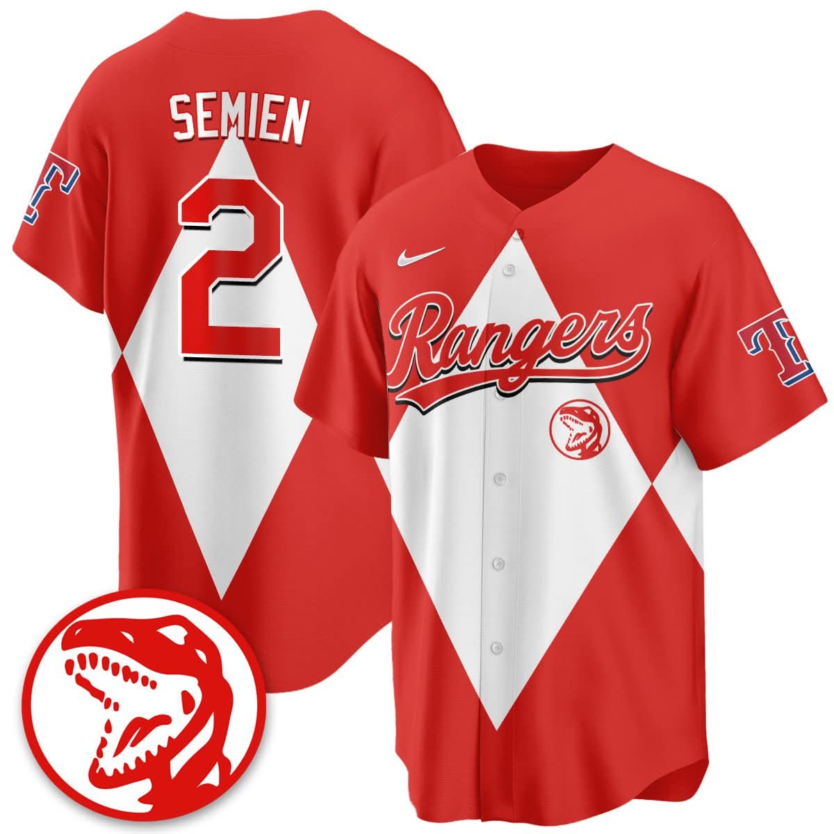 Men's Texas Rangers Power Rangers Limited Jersey - All Stitched