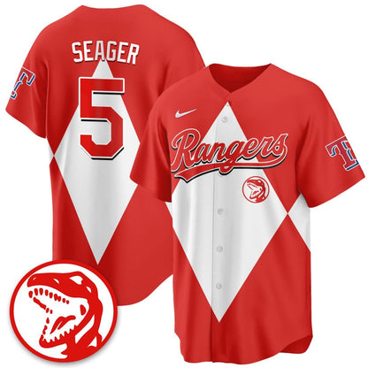 Men's Texas Rangers Power Rangers Limited Jersey - All Stitched