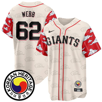 Men's San Francisco Giants Korean Heritage Jersey - All Stitched