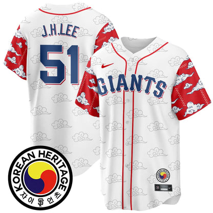 Men's San Francisco Giants Korean Heritage Jersey - All Stitched
