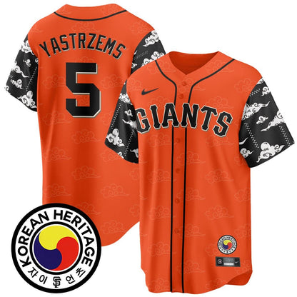 Men's San Francisco Giants Korean Heritage Jersey - All Stitched