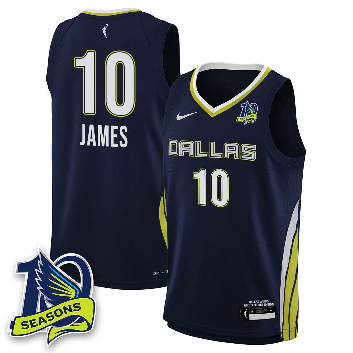 Men's Dallas Wings 2025 Limited Jersey - All Stitched