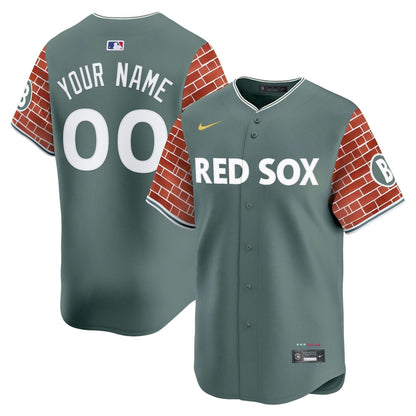 Boston Red Sox 2025 Fenway Red Brick Style Vapor Premier Limited Custom Jersey - Stitched