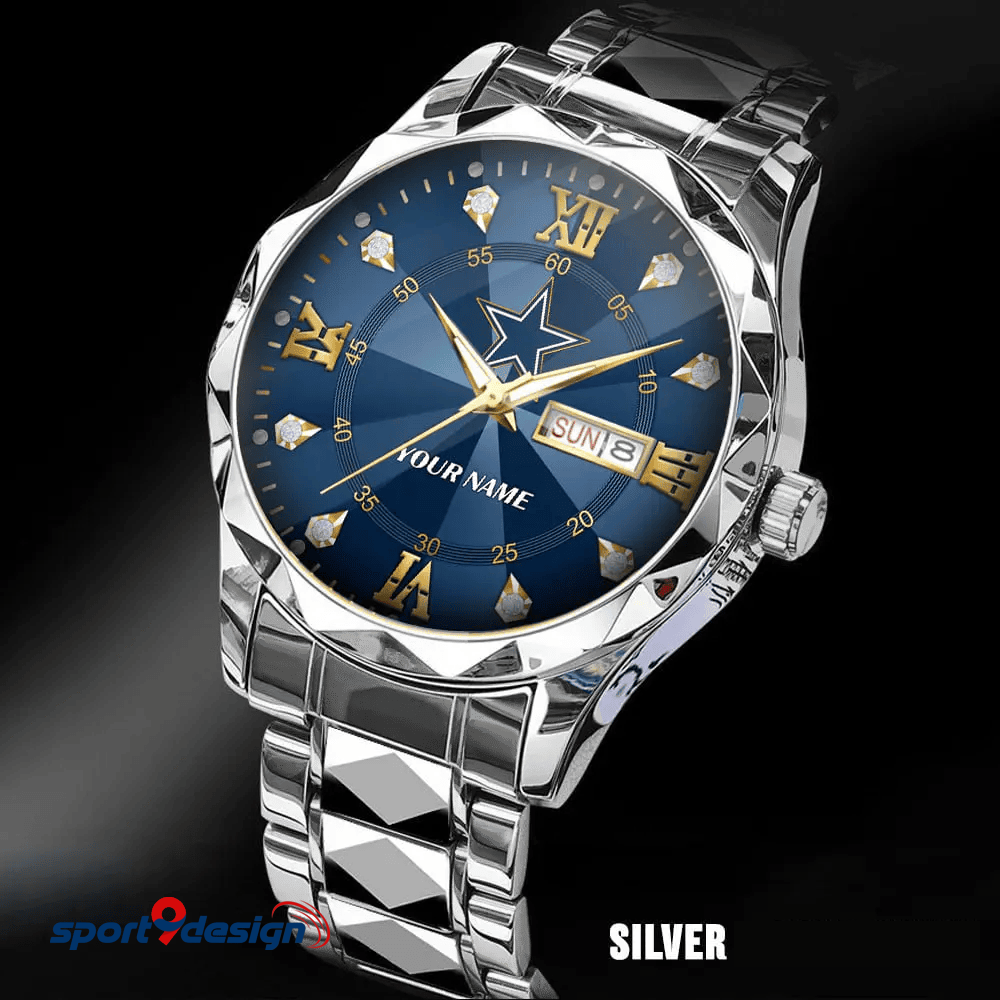DC - American Football Luxury Hand Watch All Team Custom Any Name Gift For Fan - Limited Edition