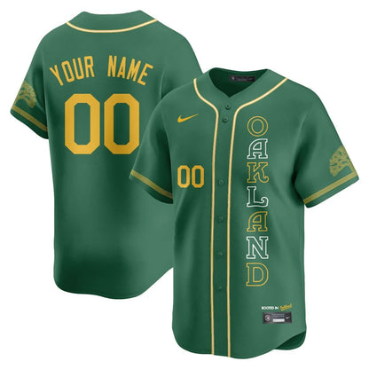 Custom Name/Gender Oakland Athletics City Connect Concept Jersey - All Stitched