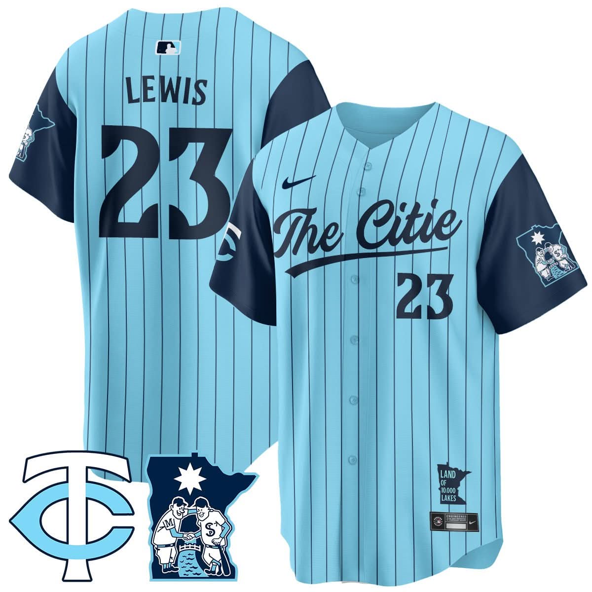 Men's Minnesota Twins City Connect Concept Jersey - All Stitched