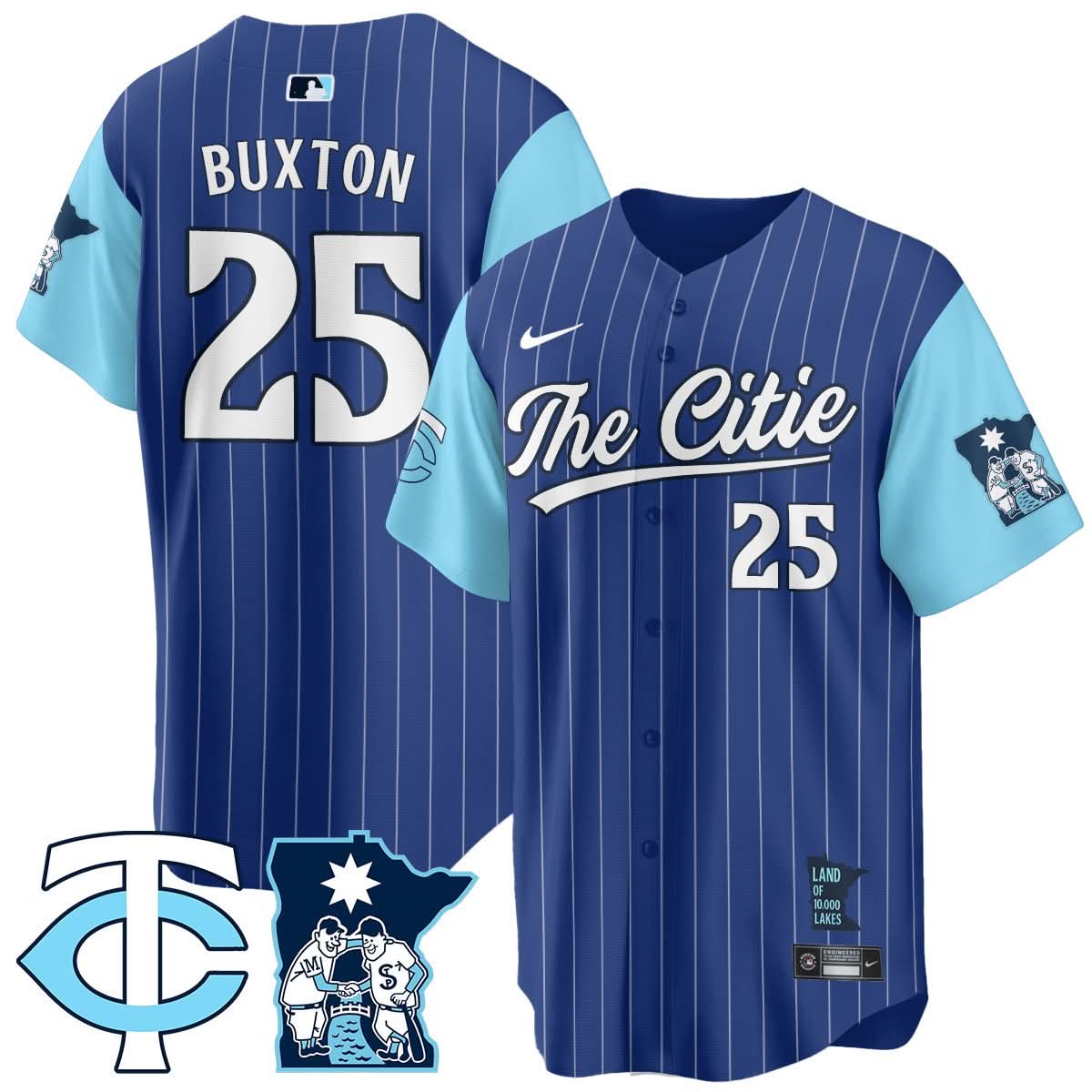 Men's Minnesota Twins City Connect Concept Jersey - All Stitched