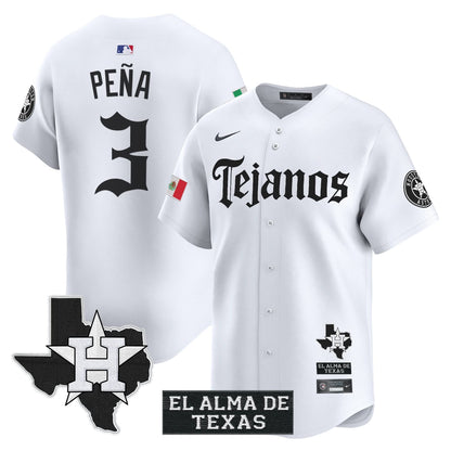 Men's Houston Astros Mexico Tejano Barrio Style Vapor Premier Limited Jersey - All Stitched