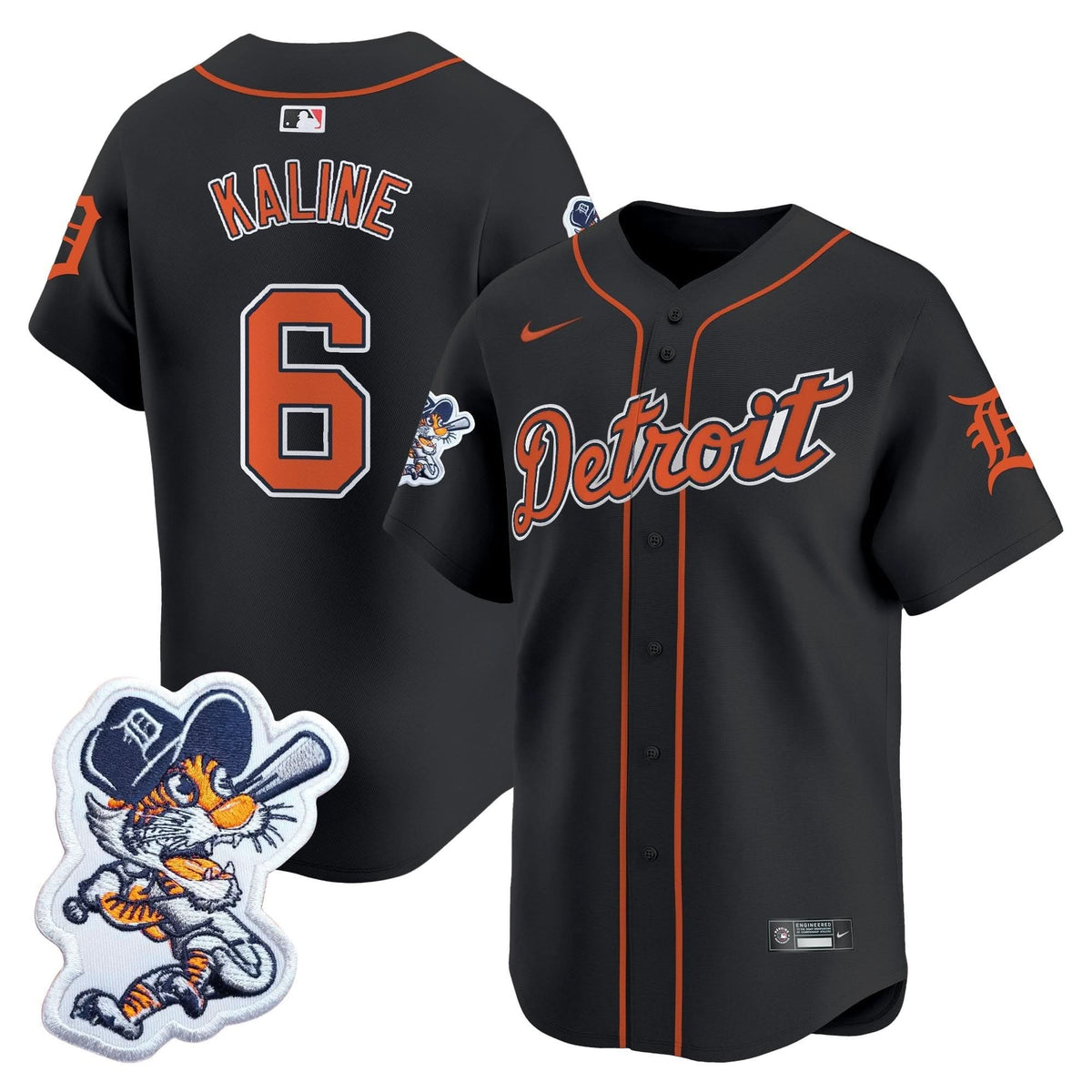 Men's Detroit Tigers Paws Patch Vapor Premier Limited Jersey - All Stitched