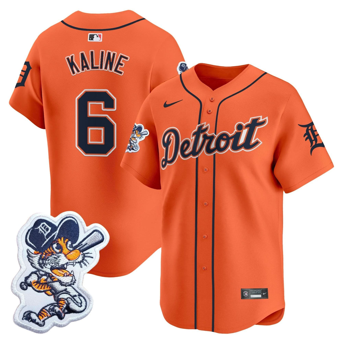 Men's Detroit Tigers Paws Patch Vapor Premier Limited Jersey - All Stitched