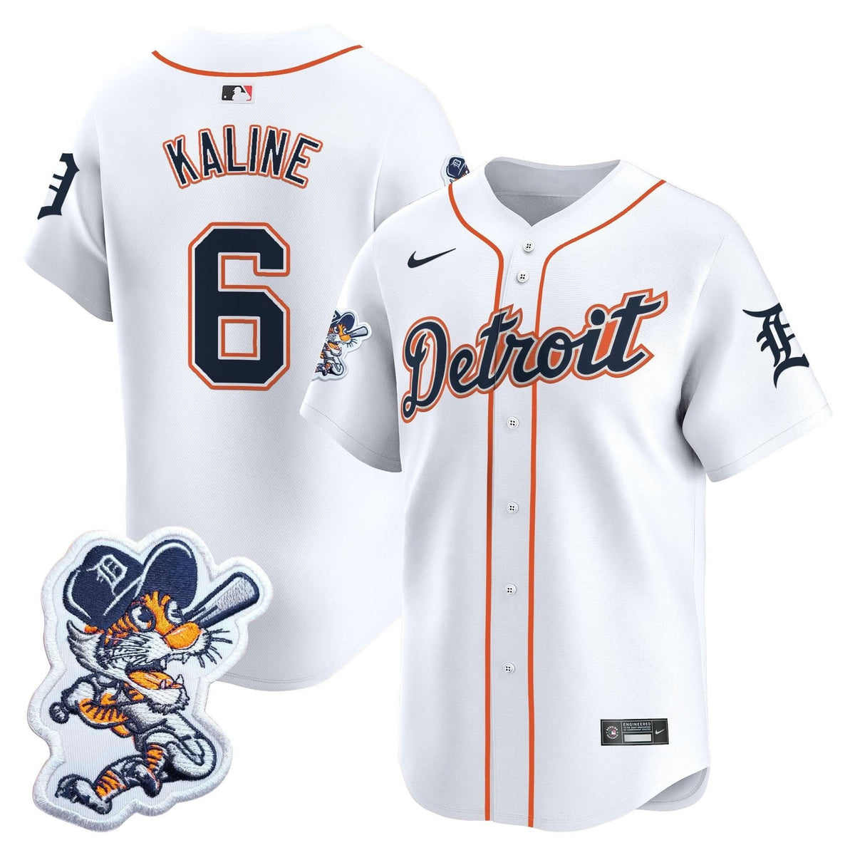 Men's Detroit Tigers Paws Patch Vapor Premier Limited Jersey - All Stitched