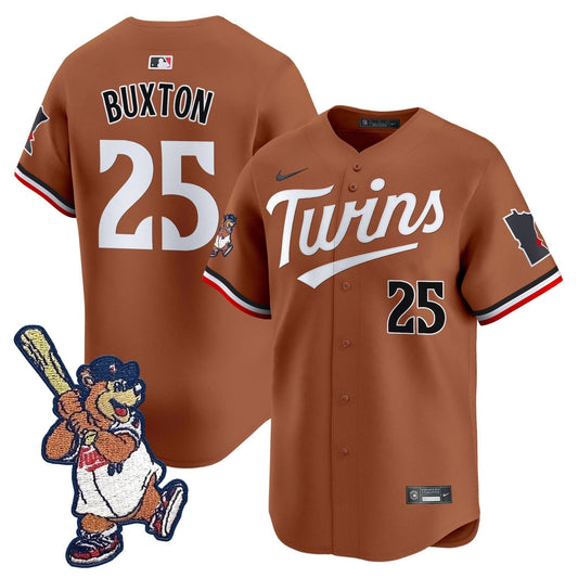 Minnesota Twins T.C. Bear Patch Vapor Premier Limited Jersey - All Stitched