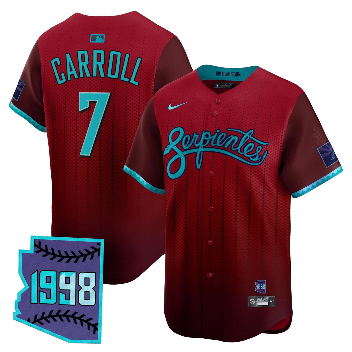 Men's Arizona Diamondbacks 2025 City Connect Vapor Premier Limited Jersey V2 - Stitched
