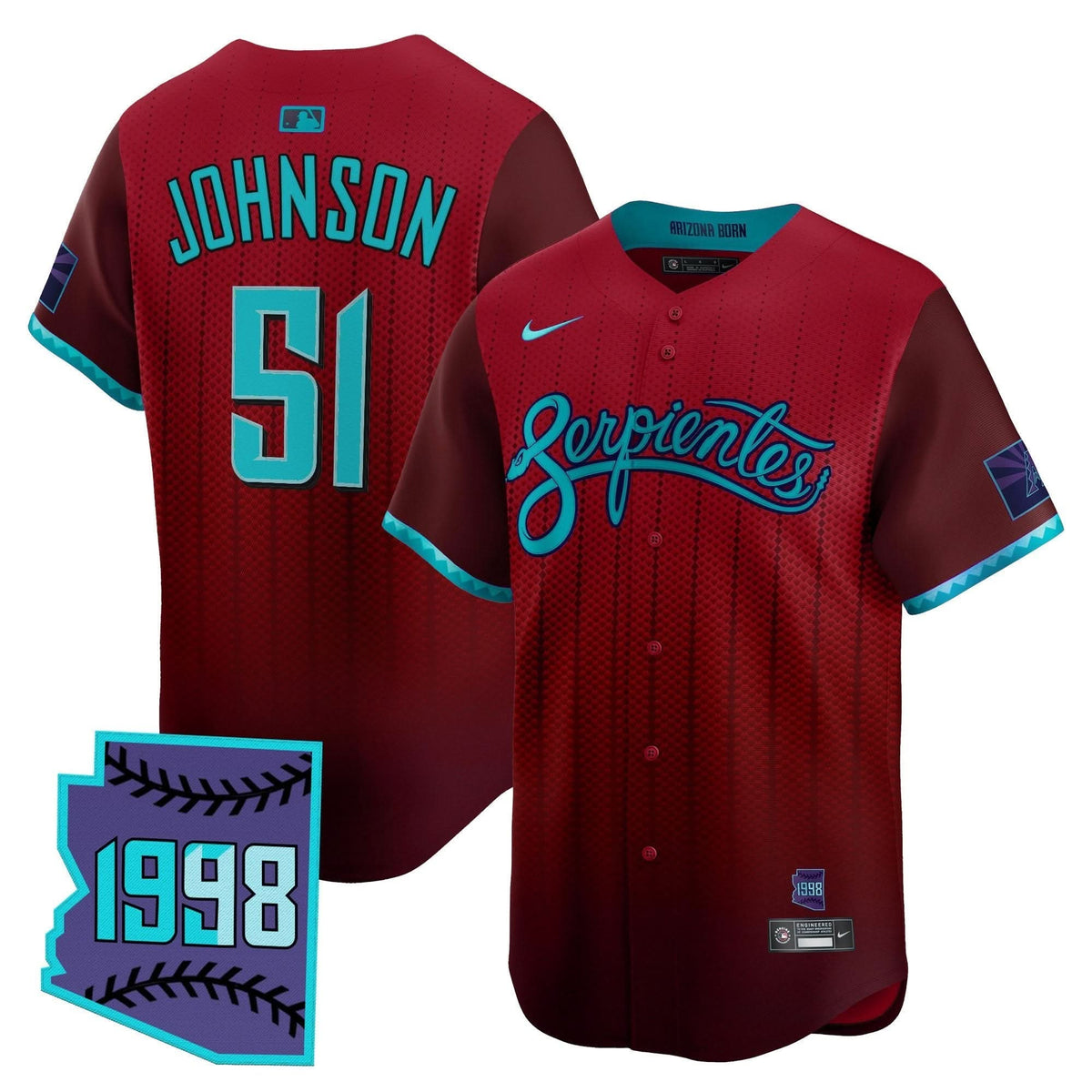 Men's Arizona Diamondbacks 2025 City Connect Vapor Premier Limited Jersey V2 - Stitched