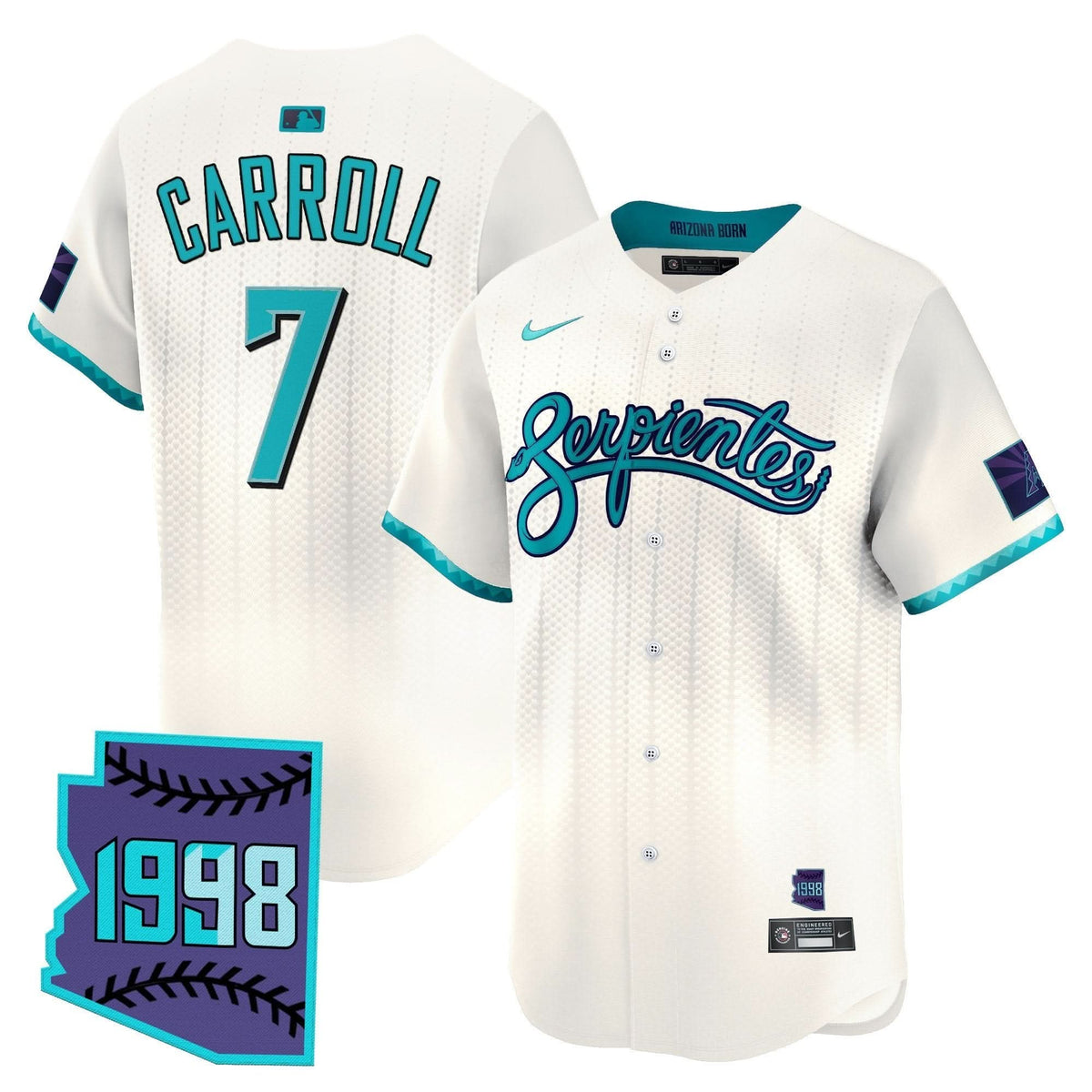Men's Arizona Diamondbacks 2025 City Connect Vapor Premier Limited Jersey V2 - Stitched