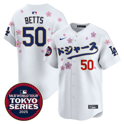 Men's Los Angeles Dodgers Tokyo Series 2025 Vapor Limited Jersey N6 - Stitched