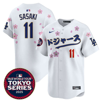 Men's Los Angeles Dodgers Tokyo Series 2025 Vapor Limited Jersey N6 - Stitched