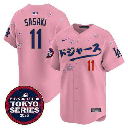 Men's Los Angeles Dodgers Tokyo Series 2025 Vapor Limited Jersey N6 - Stitched