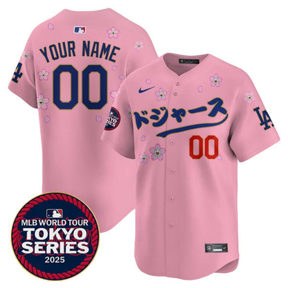Custom Los Angeles Dodgers Tokyo Series 2025 Vapor Limited Jersey N6 - Stitched
