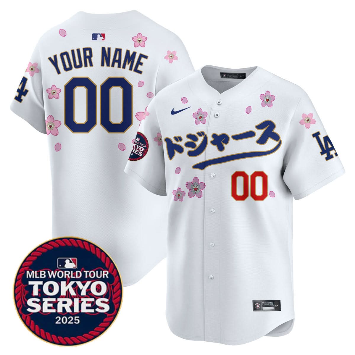 Custom Los Angeles Dodgers Tokyo Series 2025 Vapor Limited Jersey N6 - Stitched