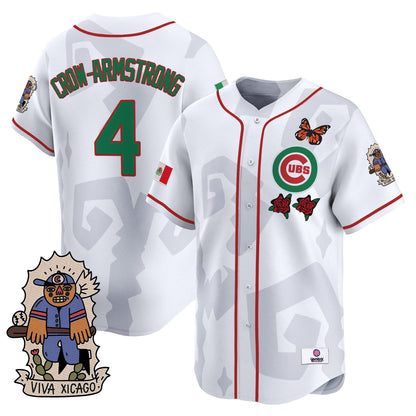 Men's 2025 Chicago Cubs Mexican Heritage Vapor Premier Limited Jersey - Stitched