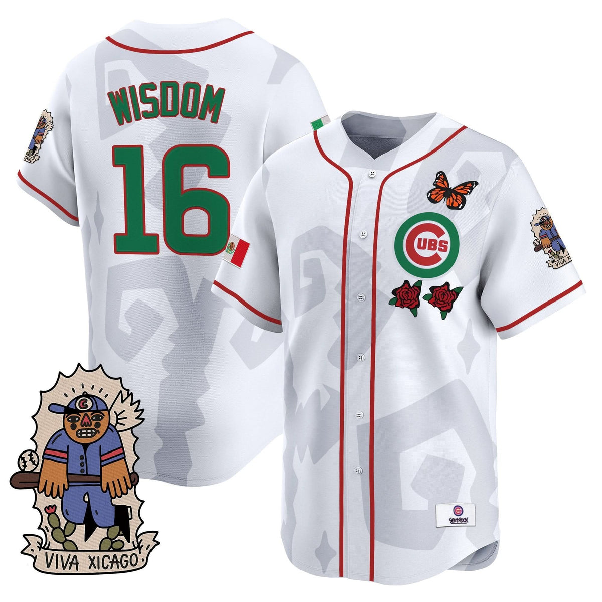 Men's 2025 Chicago Cubs Mexican Heritage Vapor Premier Limited Jersey - Stitched