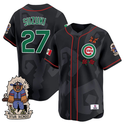 Men's 2025 Chicago Cubs Mexican Heritage Vapor Premier Limited Jersey - Stitched