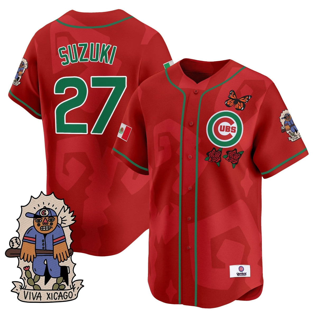Men's 2025 Chicago Cubs Mexican Heritage Vapor Premier Limited Jersey - Stitched