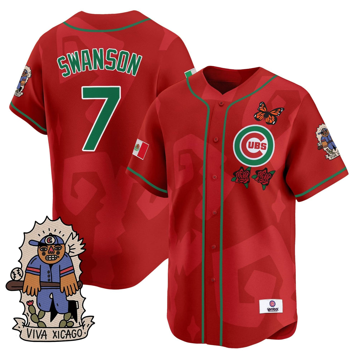 Men's 2025 Chicago Cubs Mexican Heritage Vapor Premier Limited Jersey - Stitched