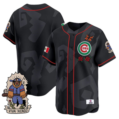 Men's 2025 Chicago Cubs Mexican Heritage Vapor Premier Limited Jersey - Stitched