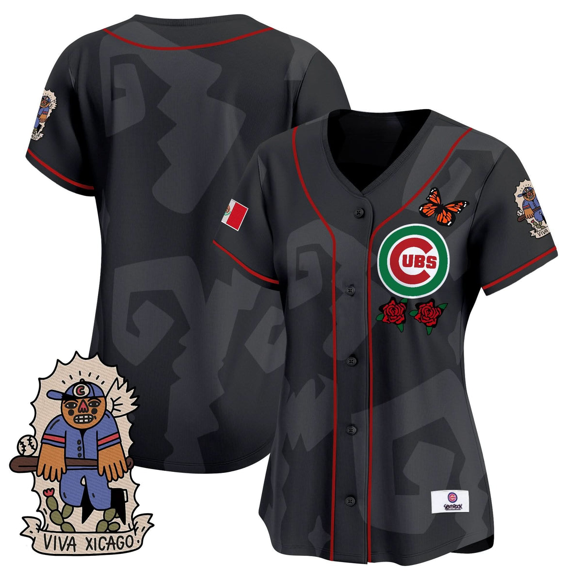 Women's 2025 Chicago Cubs Mexican Heritage Vapor Premier Limited Jersey - Stitched