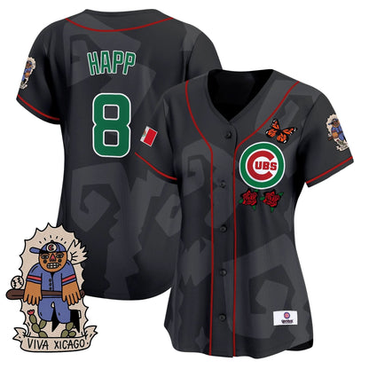 Women's 2025 Chicago Cubs Mexican Heritage Vapor Premier Limited Jersey - Stitched
