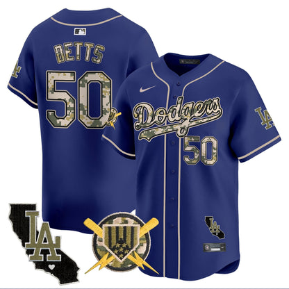 Dodgers Armed Forces Day Vapor Premier Limited Jersey - All Stitched