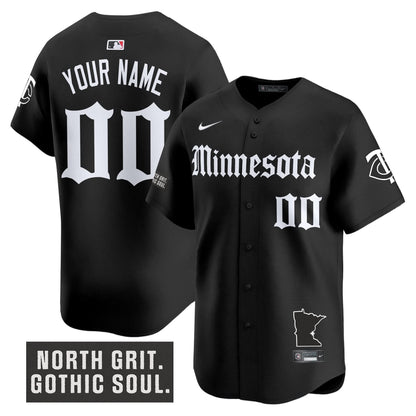 Minnesota Twins 'Gothic North Edition' Vapor Premier Limited Custom Jersey - All Stitched