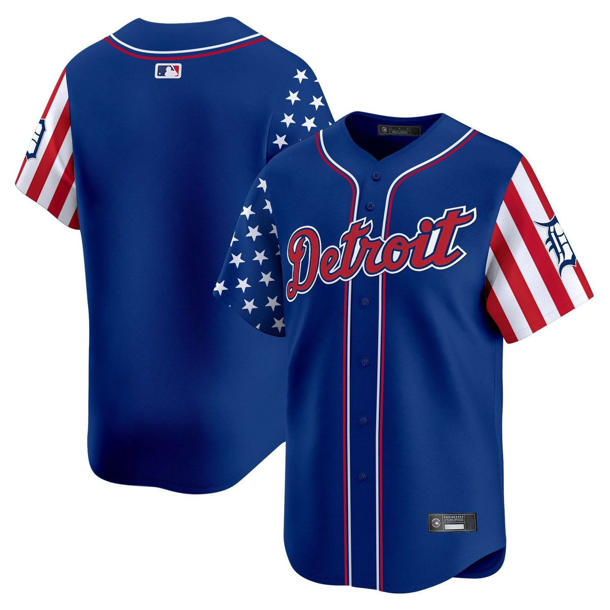 Men's Detroit Tigers 2025 Independence Day Vapor Premier Limited Jersey - All Stitched