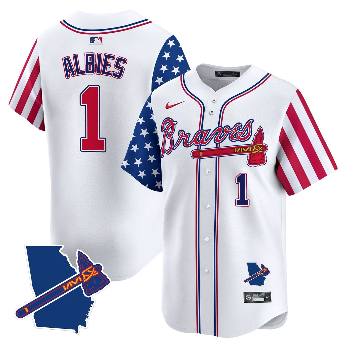 Men's Atlanta Braves 2025 Memorial Day Vapor Premier Limited Jersey - All Stitched