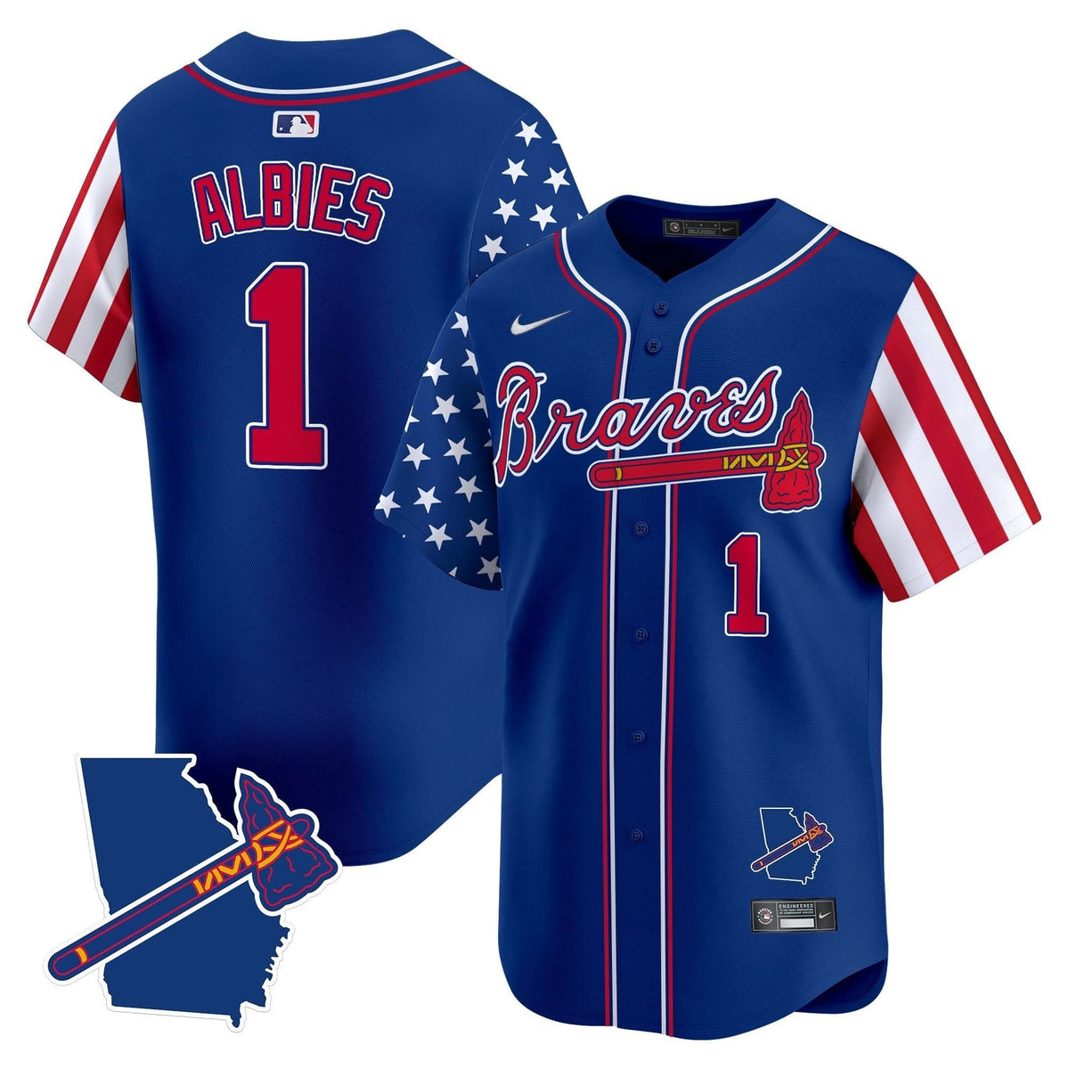 Men's Atlanta Braves 2025 Memorial Day Vapor Premier Limited Jersey - All Stitched